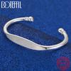 Bracciale rigido a doppio cerchio in Argento Sterling 925 per Donna Uomo Gioielli di Moda Raffinati