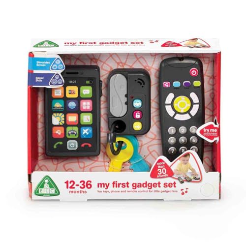 Early Learning Centre MyFirst Gadget Set (3-piece Set) - Grey - Smartphone, Smart Key, Remote Control - 148019 (Authentic Product)