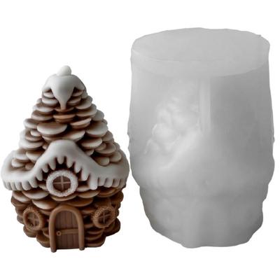 Weihnachtsthema Kerzen Silikonform Tannenzapfenform Silikonform für handgefertigte Kerzen Seifenherstellung und Epoxidharz