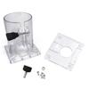 Base Assembly for 3701 3703 Trimmer Router with Clear Plastic Design to Improve Accuracy in Edge Banding Adjustments