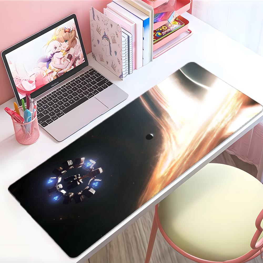 Epic SciFi Movie IInterstellar Mouse Pad Large Thick Desk Pad Stitched Edges Gaming Mouse Mat For Pc