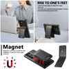 SUTENI For Samsung Galaxy S25 Ultra Leather Phone Case Wallet Card Holder Magnetic Wireless Charging 2-in-1 Detachable Kickstand