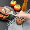 LsCook Household Stainless Steel Steak Fish Spatula Multi-Functional Slanted Strainer Spatula