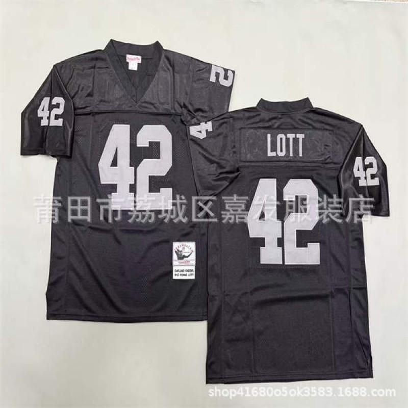 Rugby Jersey Oakland Raiders Retro Style Embroidered Football Uniform Mens Cotton Sport Shirt