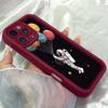 JT114 Cartoon Astronaut Planet Balloons for iPhone 17 16 15 Pro Max Samsung S26 S25 Ultra A17 A16 A07 A56 Xiaomi 15T Redmi 15c 14c Soft TPU Case