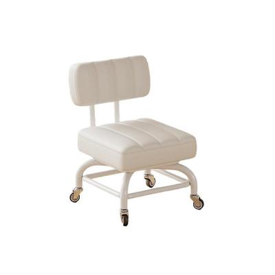 Kids' Rotating Stool: Adjustable, Silent Wheels, Backrest, Foot Bath Compatible