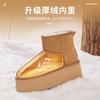 Augustine Platform Snow Boots 2025 New Winter Leisure One-pedal Velvet Short Boots Thickened Bread Cotton Shoes