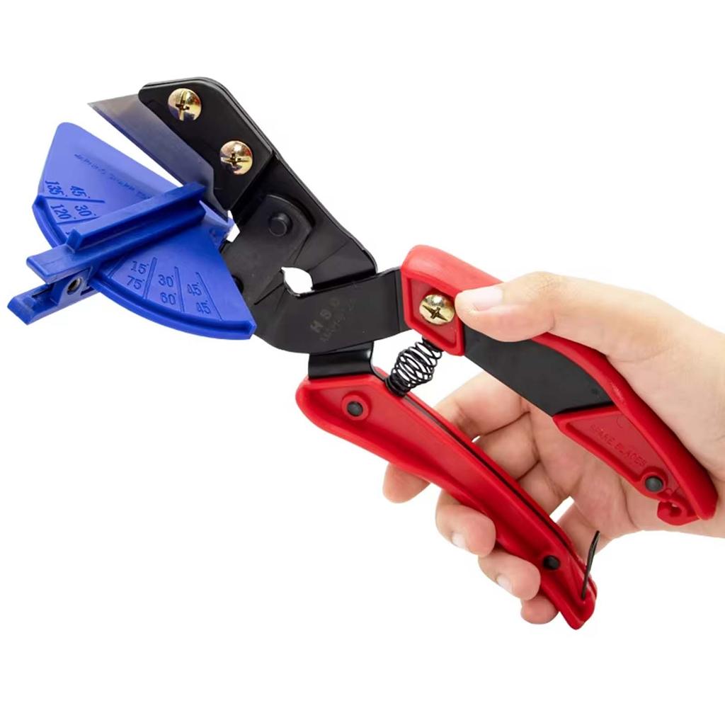 0°~135° Adjustable Wire Slotting Scissors, Electrical Woodworking Plastic Card Strip Edge Banding Rubber Strip Cutting Scissors