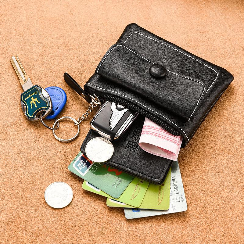 Mini Change Bag, Key Bag, Men's and Women's Short Small Wallet, Card Bag, Coin Storage Bag, Multi-functional Clutch Bag.