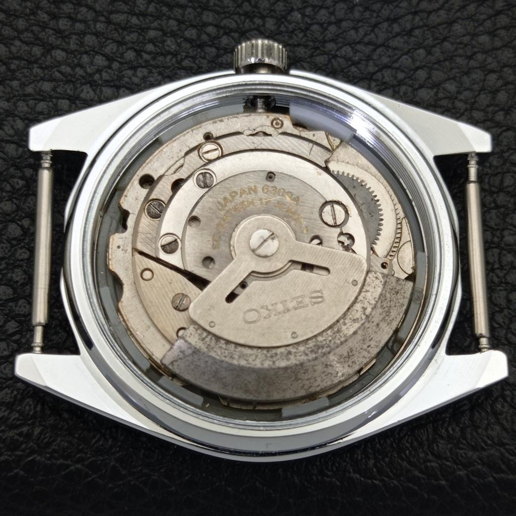 AUTOMATIC VINTAGE REFURBISHED SEIKO 5 6309A JAPAN MENS BLACK WATCH a441266-4 Sk-a441266