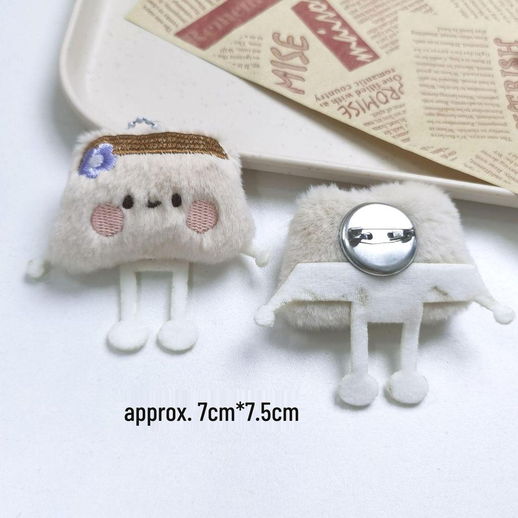 Pingente Chaveiro Pelúcia Adorável de Sushi Dumpling Desenho Animado