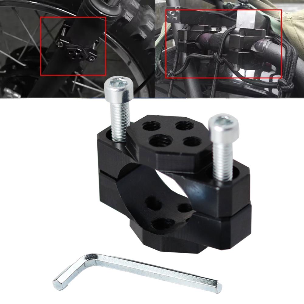 22-32mm Motorcycle Stent Bracket Multifunction Holder Handle Fixed Bumper Headlight Light Clamp Moto Auxiliary Spotlight Clip