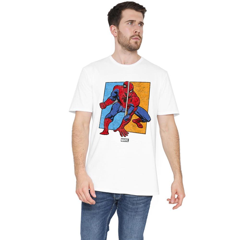 Spider-Man Mens Split T-Shirt