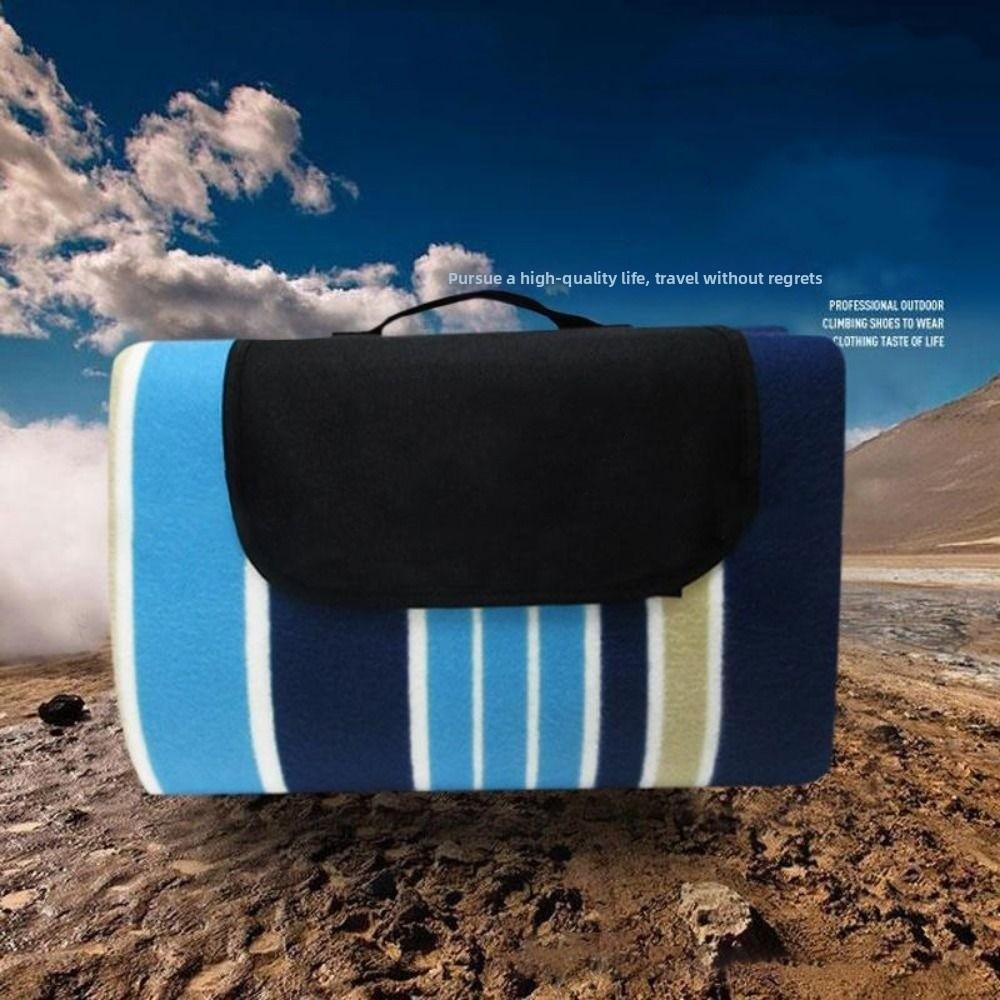 Sammet Tjock Fuktsäker Matta Bärbar Praktisk Matta Mode Ny Utomhus Camping Filt