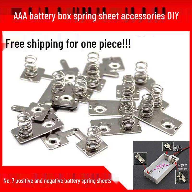 

нет. 7 Набор пружин и разъемов для батарейного отсека, аксессуар для DIY Battery Box Spring DIY Set (1 Set, 3 Pieces)