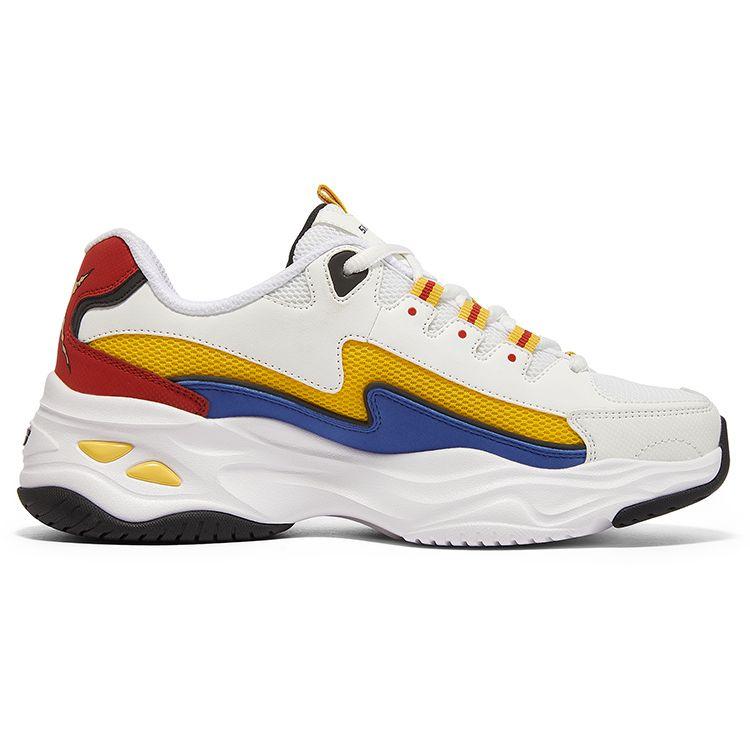 Skechers One Piece X DLites 4.0 Kollaboration Luffy Farbgebung Retro Stoßdämpfend Langlebig Atmungsaktiv Niedrig geschnitten Dad Shoes Damen Sneaker 896033-WMLT