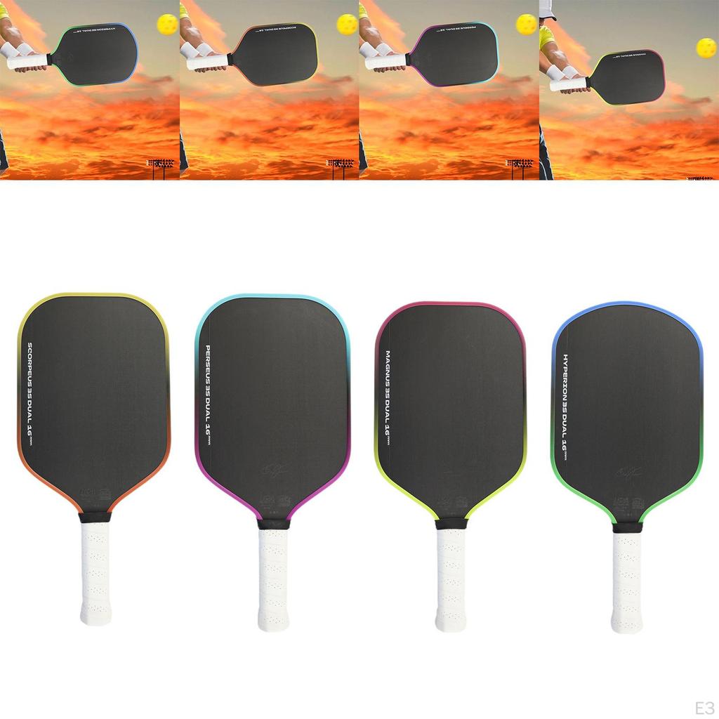 Pickleball Paddle Consistency Nonslip Racquet for Outdoor Practice Men Women Red Yellow