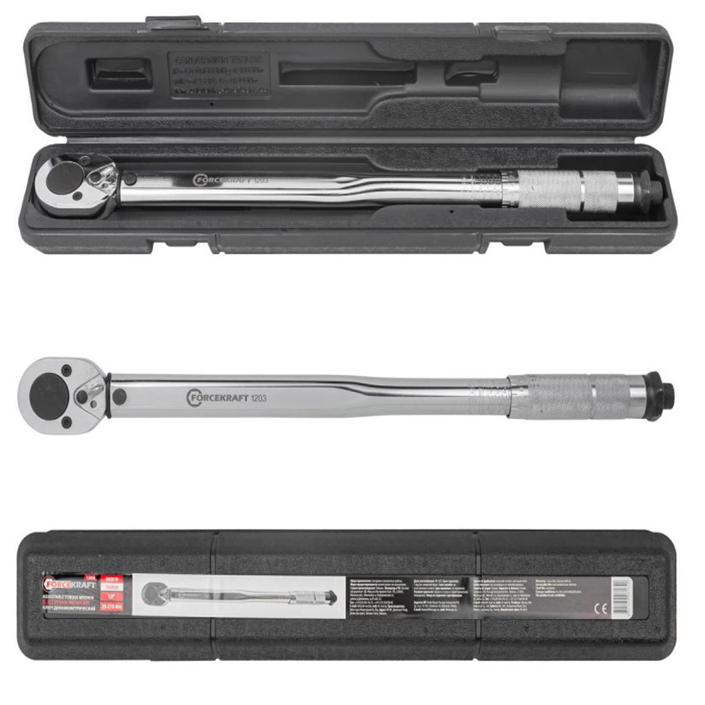 1/2" 28-210 Nm torque wrench with Forcekraft calibration certificate