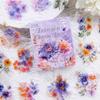 ZABC Vier Jahreszeiten Blumensprache Aufkleber: Schmetterling & Blume Journal DIY, 60 Blatt, 6 Stile