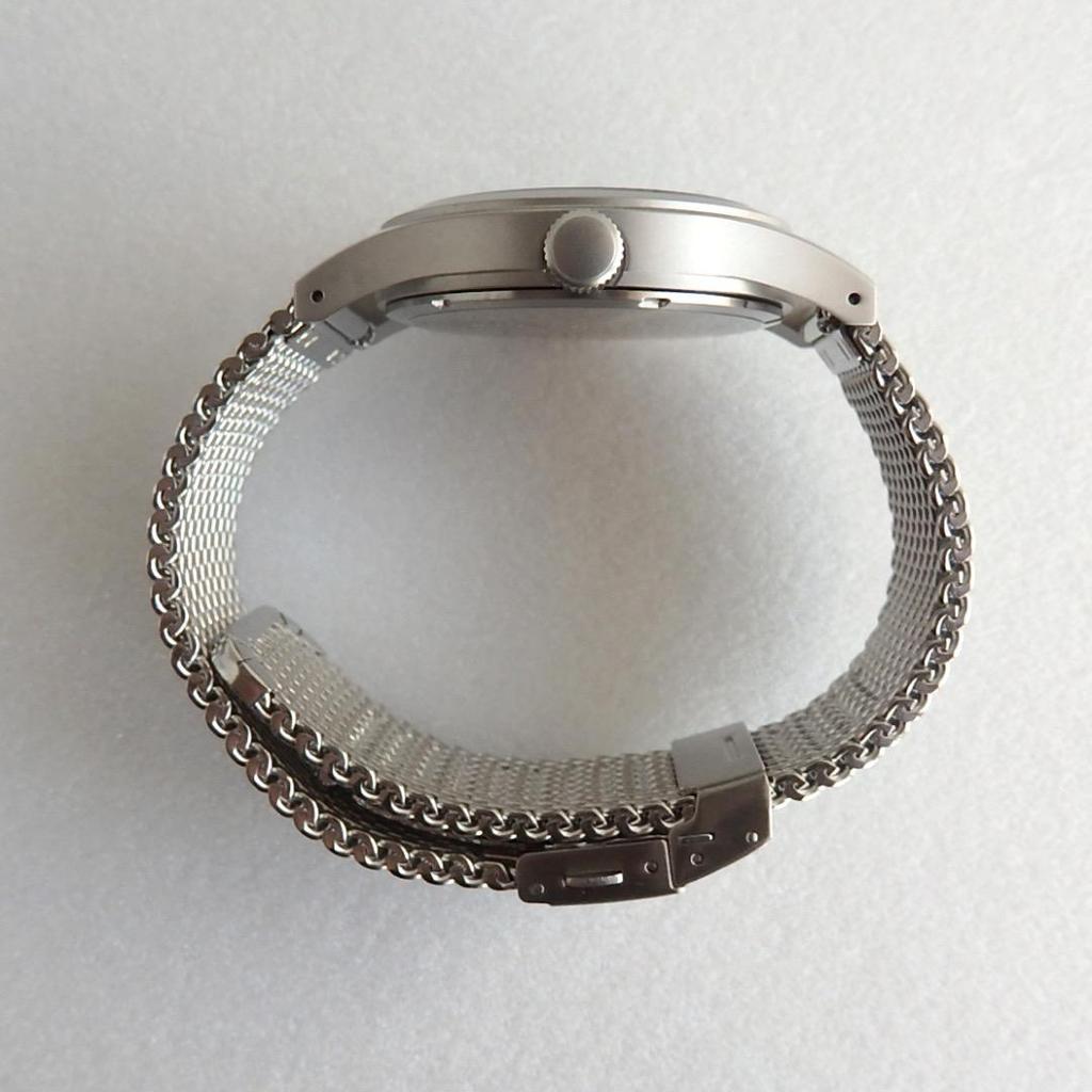 [USED] [] Military Watch with Domed Sapphire Crystal and Custom Strap, 38mm