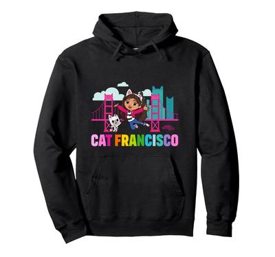 DreamWorks Gabby's Dollhouse Der Film Katze Francisco Regenbogen-Hoodie