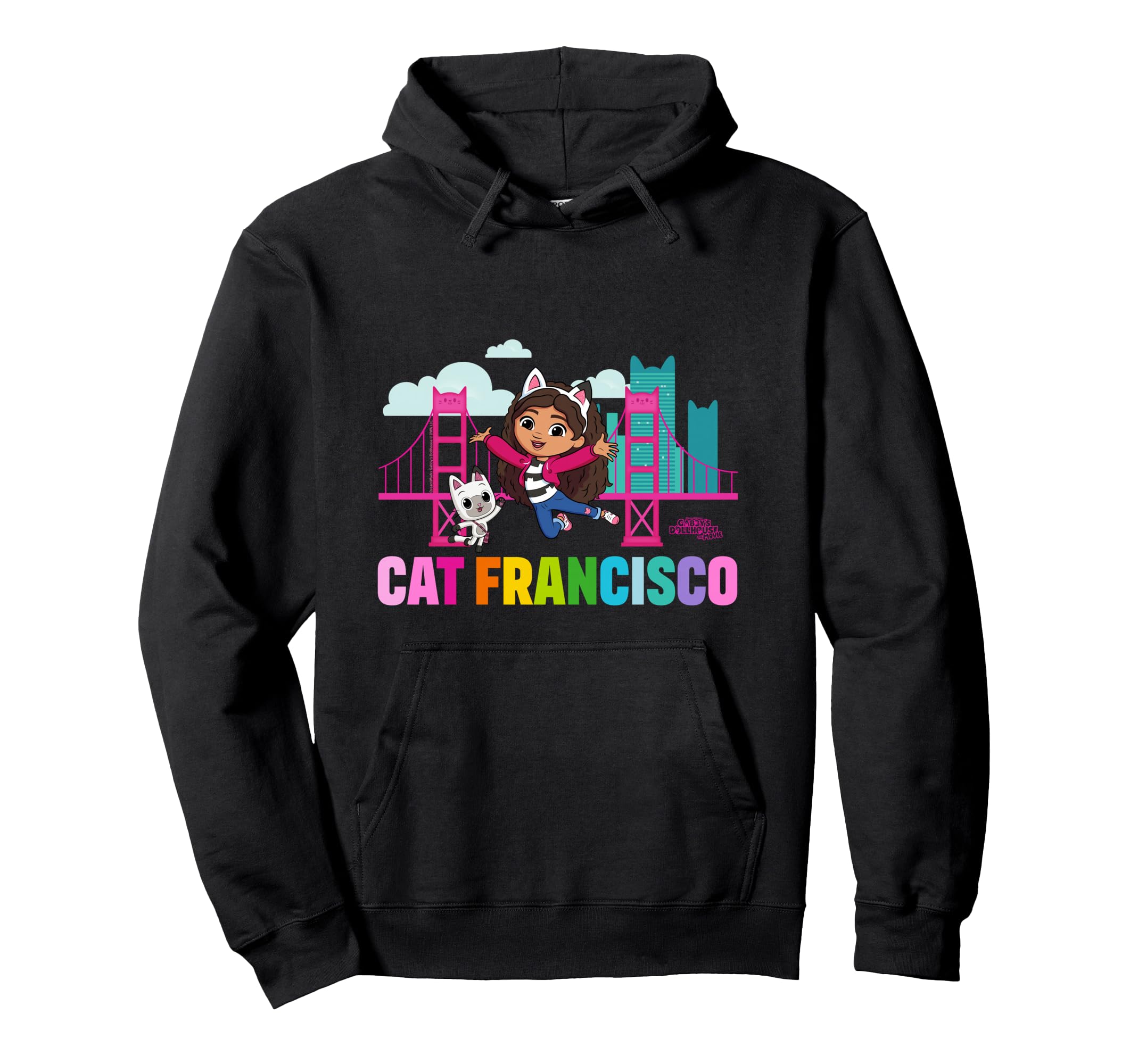 

DreamWorks Gabby s Dollhouse The Movie Cat Francisco Rainbow Hoodie