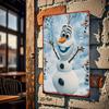 1pc Iron Painting Disney Frozen Olaf Snowman Metal Wall Decoration Iron Art Hanging Ornament Living Room Wall Decoration 20.32cm