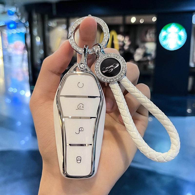 Tpu Car Key Case Cover Shell Fob For Byd Song Plus Atto 3 Han Ev Tang Dm Qin Seal Dolphin Remote Fob Holder Keychain Accessories
