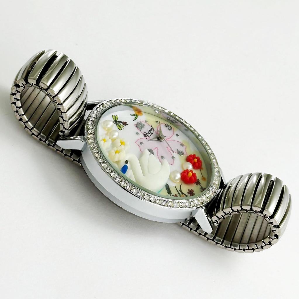 Takeuchi Shoji Rapport Fancy Bellows Watch 167006 Women's Silver