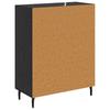 Sideboard with Drawers Black Oak Effect 69.5 x 34 x 90 cm