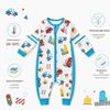 Bamboo Cotton Baby Sleeper: Split-Leg, Lightweight, Anti-Kick, All-Season Pajamas