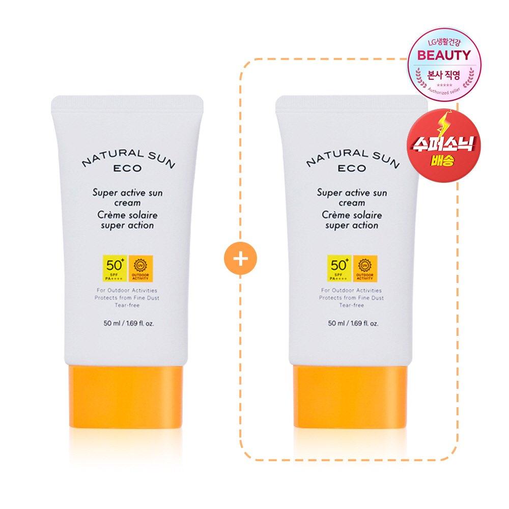 

The Face Shop [1+1] Natural Sun Eco Super Active Sun Cream 50ml