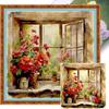 Full Embroidery Cotton Thread 11CT Printed Scenery Cross Stitch Kit Art