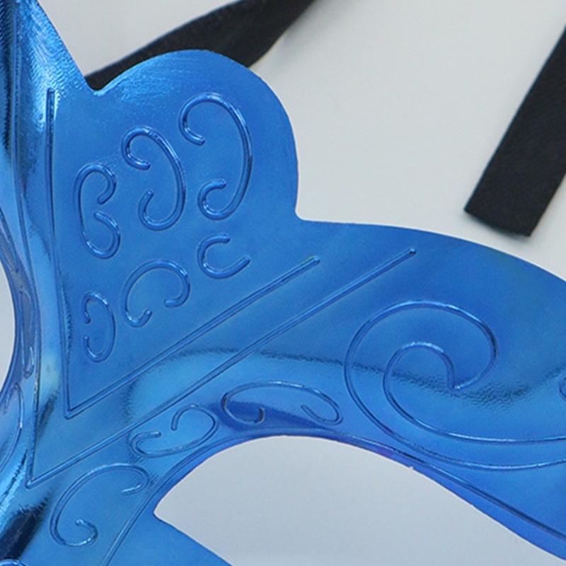 Metallic Masquerade Mask Half Face Halloween Eye Mask for Men Women Halloween Wedding Masquerade Costume Accessories