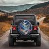 Fresh And Natural Style Forest Floral Pattern Tire Cover, Serene And Elegant Design, Suitable For SUVs, Pickup Trucks, Coupes, A