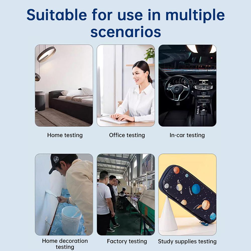 Tuya WIFI 5-in-1 CO2 Carbon Dioxide Tester Formaldehyde Detector Household PM2.5 TVOC Temperature Humidity Air Quality Monitor