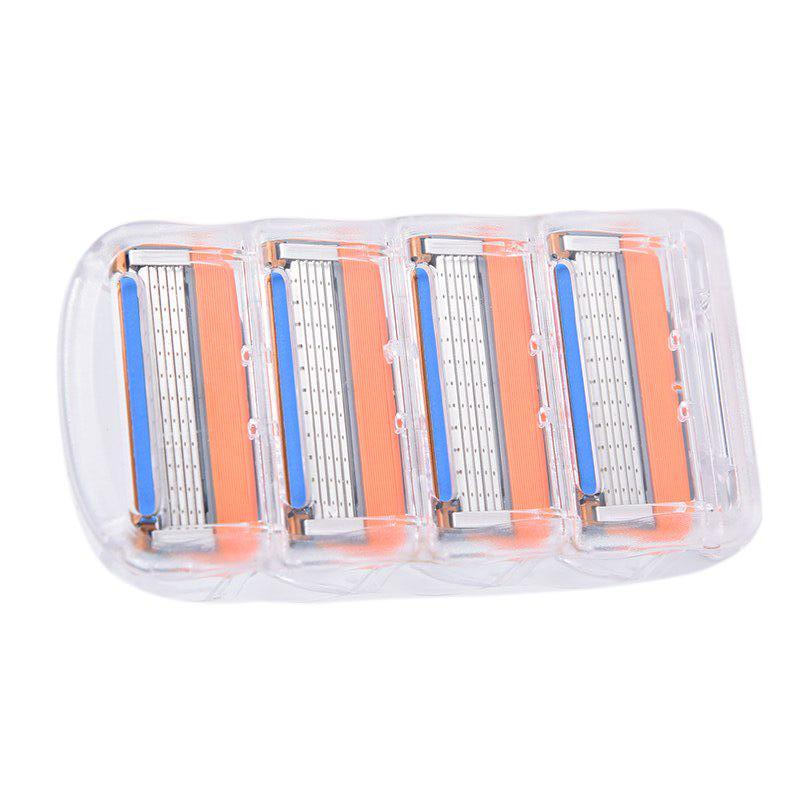 4pcs/lot Professional Replacem 5 Layers Shaving Razor Blades Compatible For Men Face Care