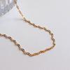 Women's Accessories Cutting One-Line Gold Necklace
