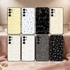 Romantic Floral Phone Case For Samsung S25,S24,S21,S22,S23,S30,Ultra,S20,Plus,Fe,Lite,Note,10,Black Cover