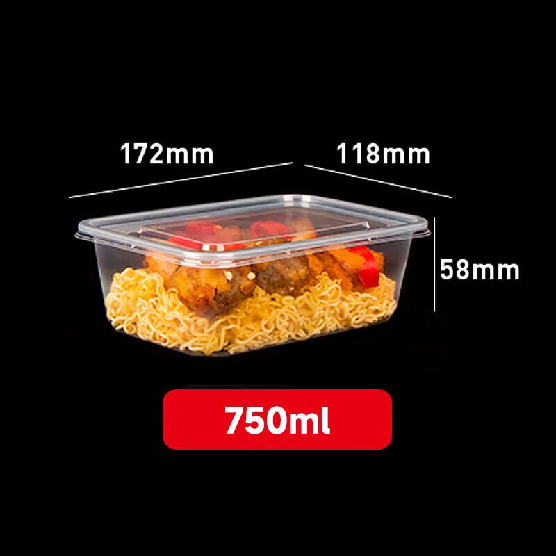 Bingyao 750ml Disposable Rectangular Food Containers