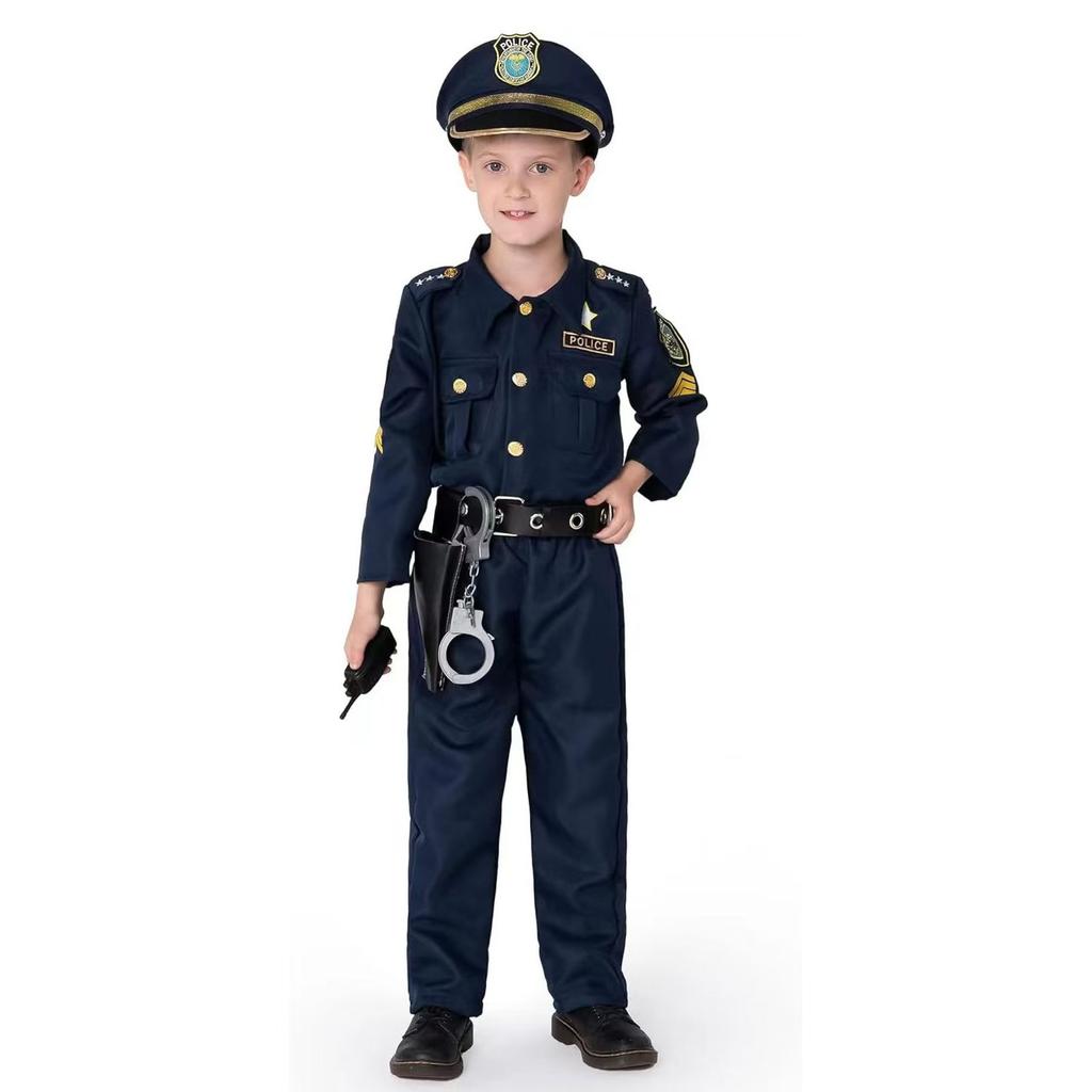 Kids Uniform Cosplay Set Halloween Role Play Costume for Makeup Party Performance
