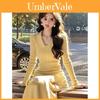 Korean Style Knit Dress With Modale Fabric For Casual Autumn Wear