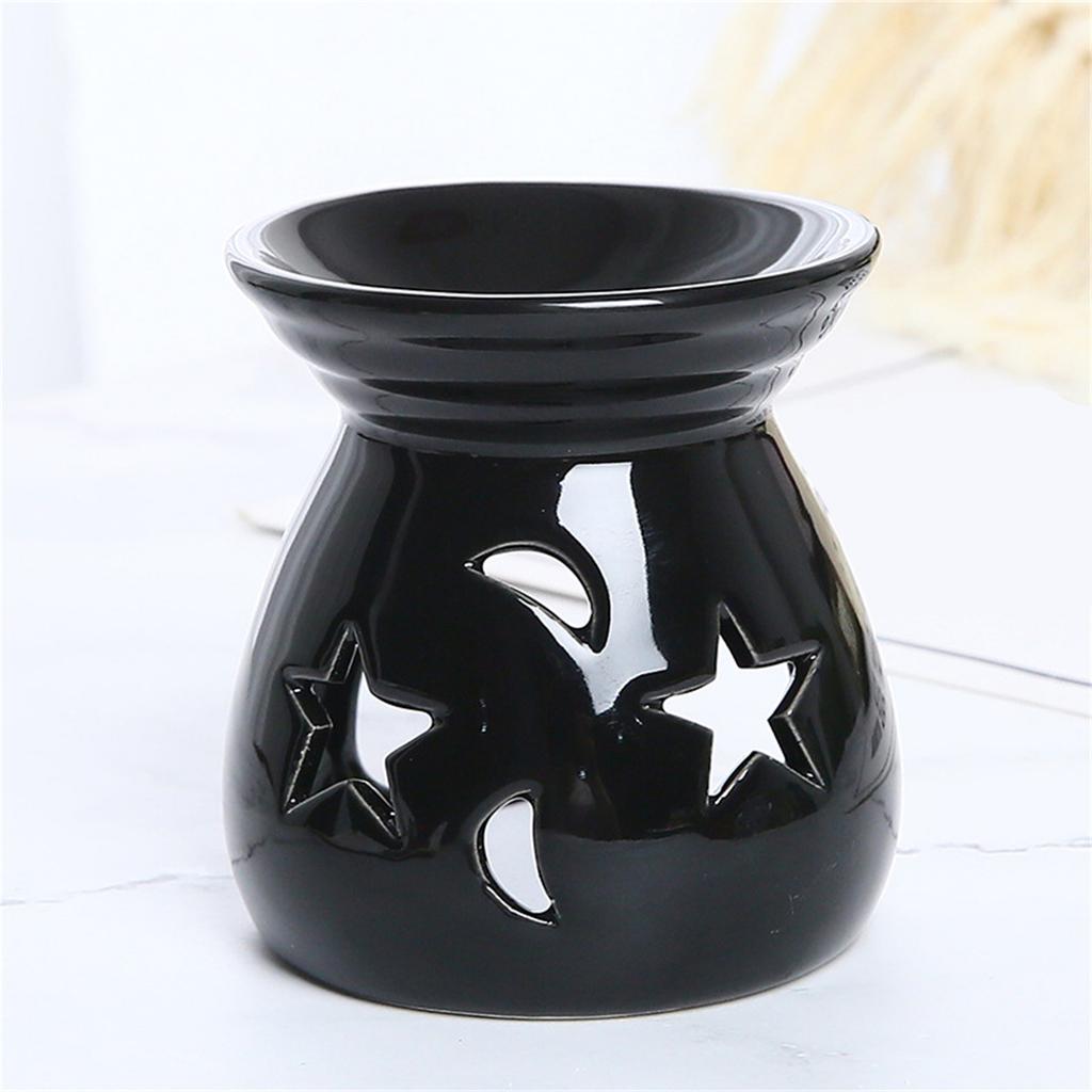 Elegant Starry Night Design Ceramic Incense Holder Essential Oil Burner Enhances Tranquil Atmosphere For Yoga Relaxation