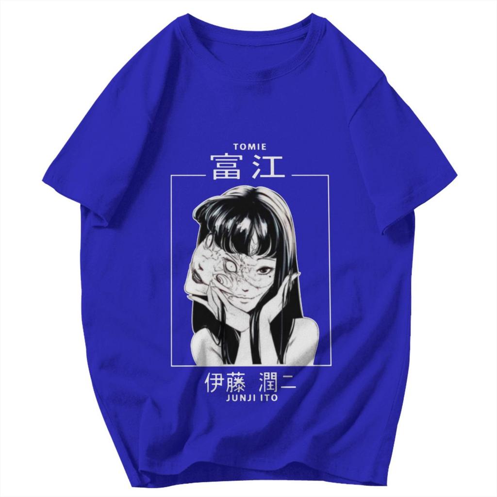 Herren T-Shirt Schönheit Tomie Junji Ito Horror Sommer Y2K Grafik-T-Shirts Unisex Kleidung T-Shirts