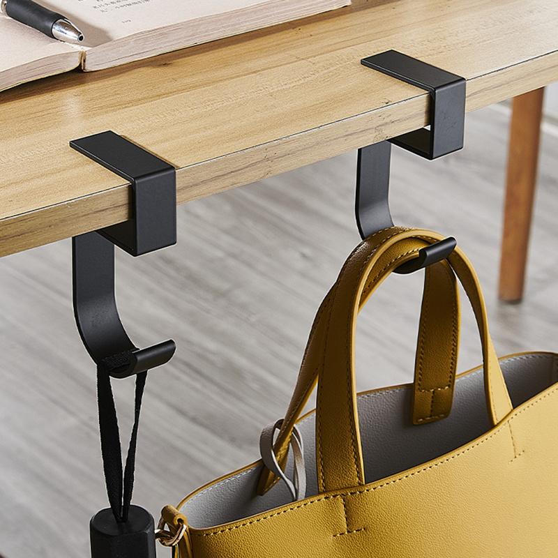 Portable Hanging Bag Hook Desk Side Hanging Bag Artifact Removable Mobile Handbag Holders Multi-functional Table Hook