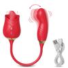 Sexy Adult Female Rose-Sucking Dildo Vibrator Women Nipple Clit Stimulator Vibrating Penetration Vagina Vibrator Erotica Toys