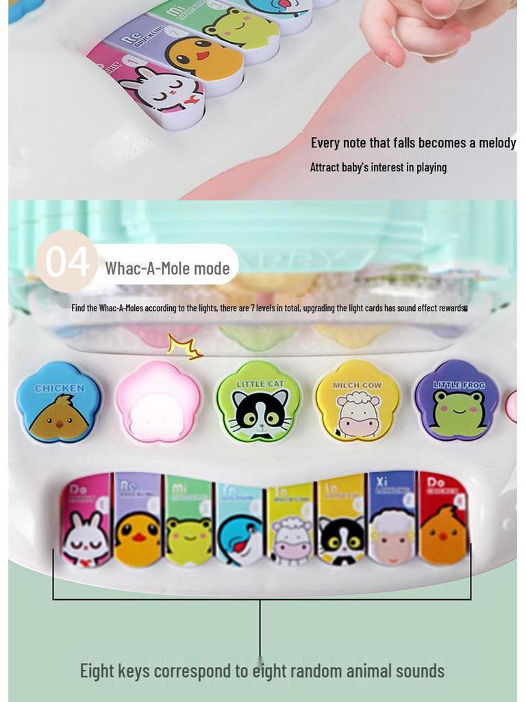 Baby Musical Piano Toy for Early Education, 6-12 Months Boys & Girls