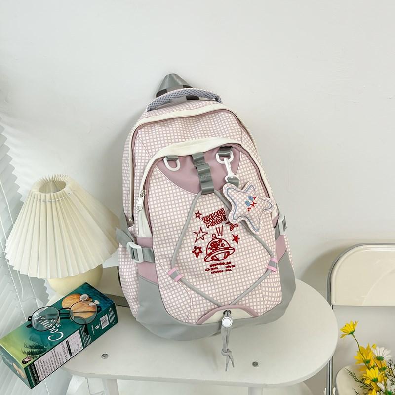 High-looking Cute College Style College Student Backpack Junior High School High School Student School Bag Travel Leisure Large Capacity Backpack