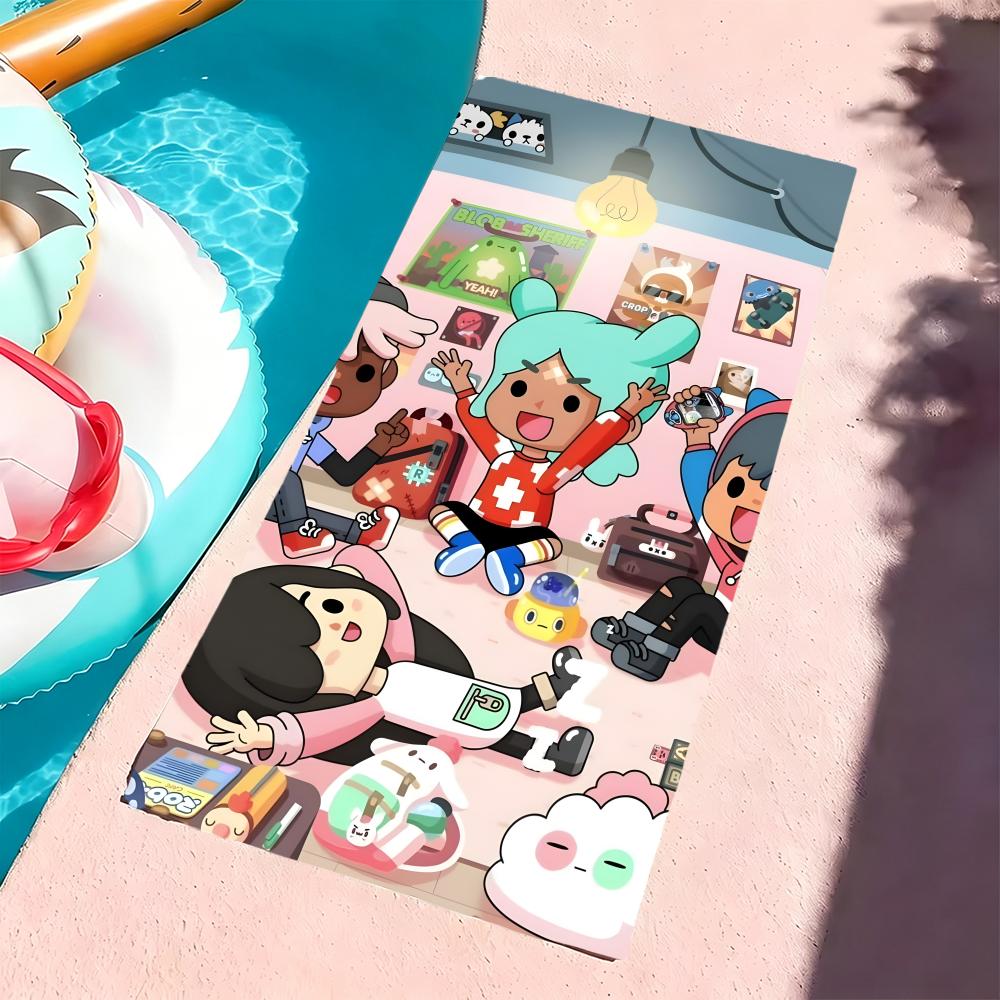 T-Toca Life World Towel Microfiber Beach Towel, Quick-Dry, Sand-Free, Ultra-Fine Fiber, Super Soft.