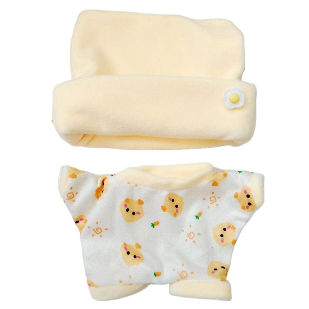 Pajama Set Stuffed Doll Plush Suit Plush Patch Plush Toys Clothes  20cm Cotton Doll
